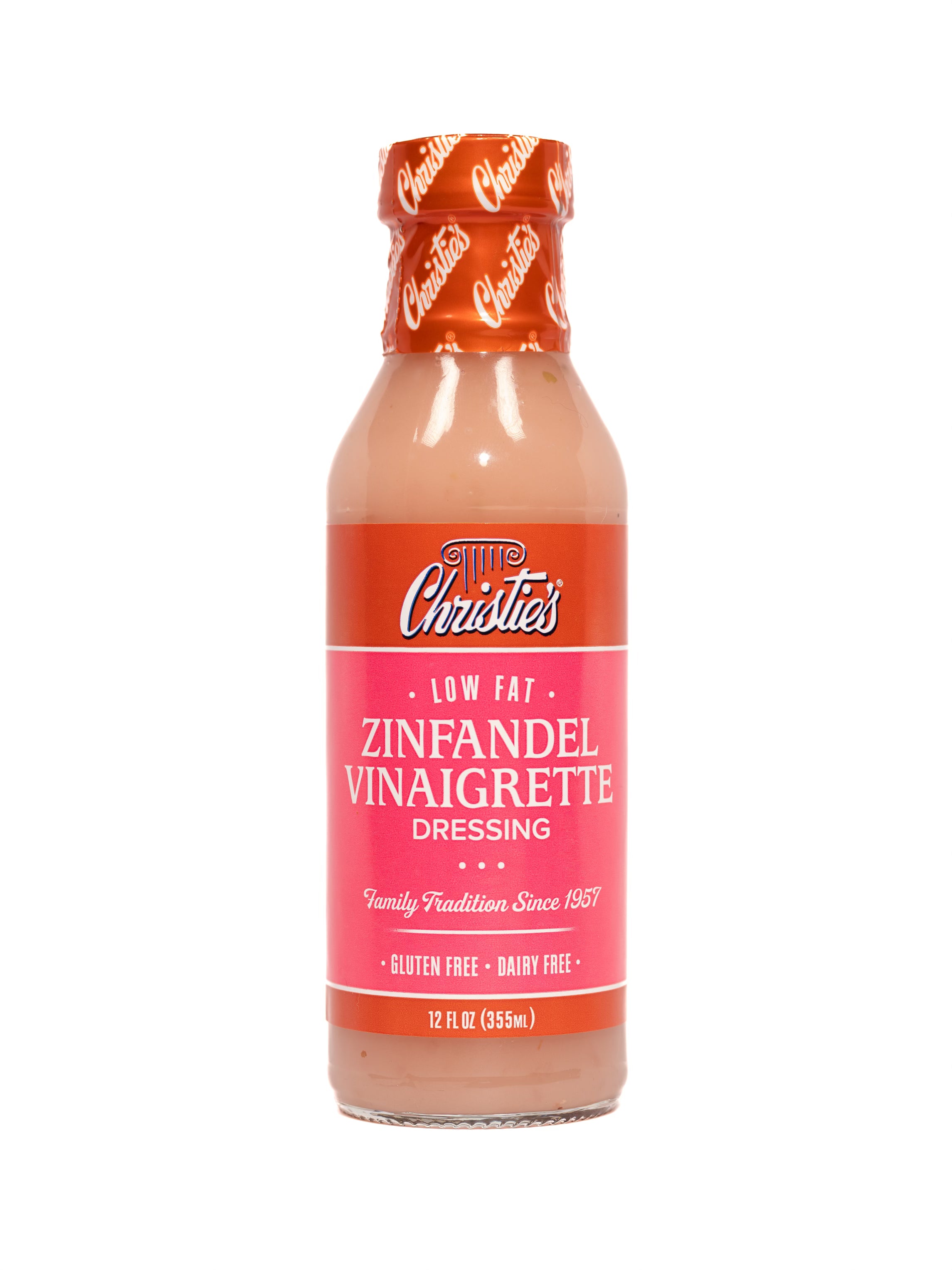 Christie's Low Fat Zinfandel Vinaigrette 12oz - Real Wine Salad Dressing