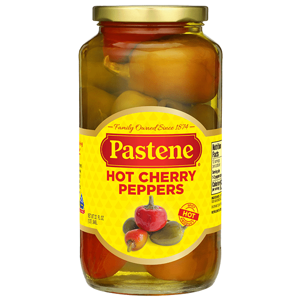 Pastene Hot Cherry Peppers 32oz