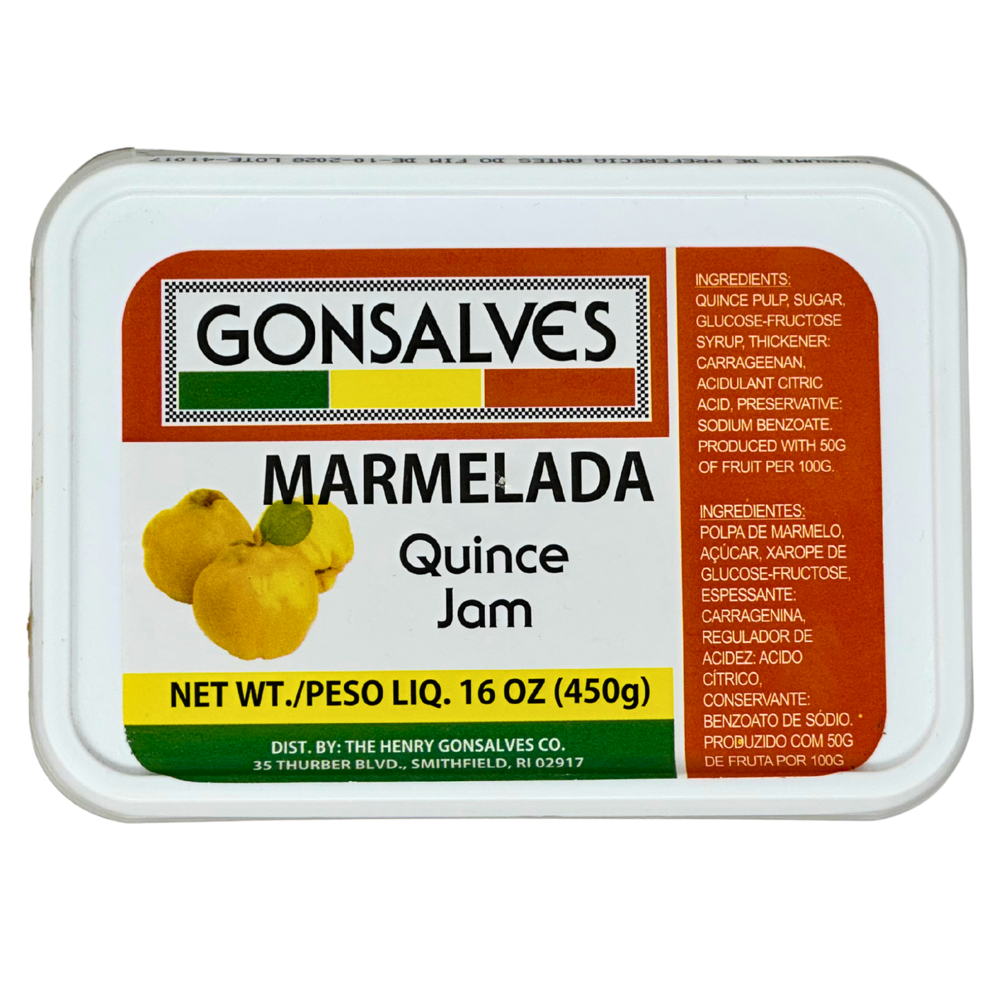 Gonsalves Quince Marmalade – Traditional Portuguese Marmelada 16oz