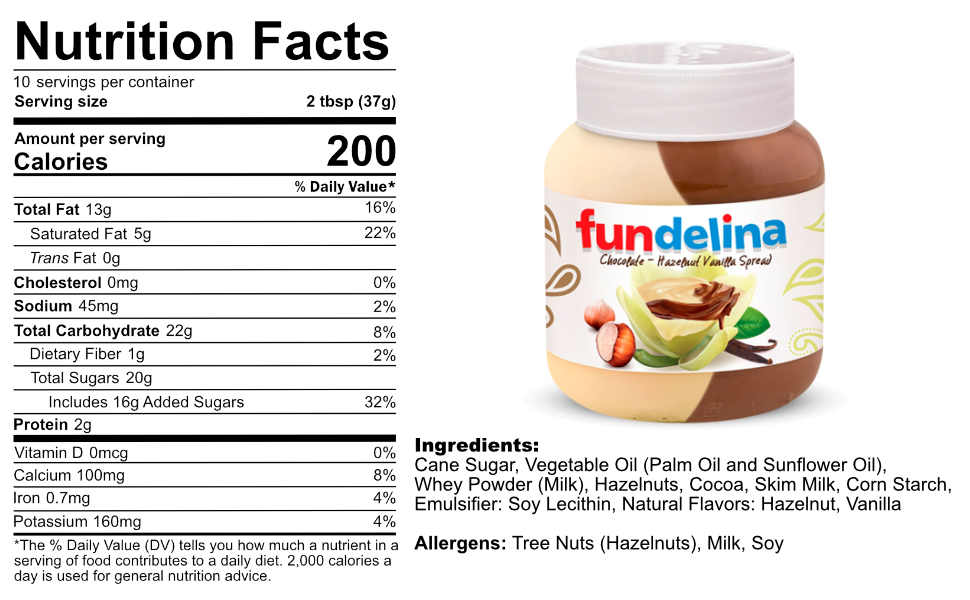 Fundelina Hazelnut Spread Variety Pack