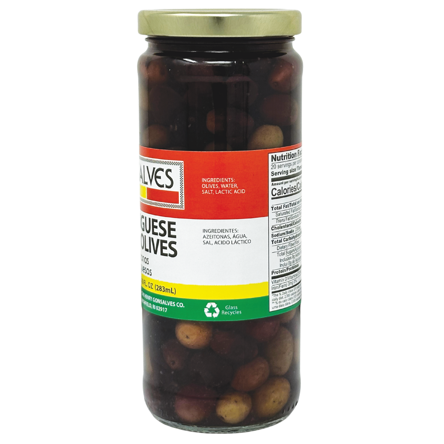 Gonsalves Portuguese Black Olives 10 fl oz