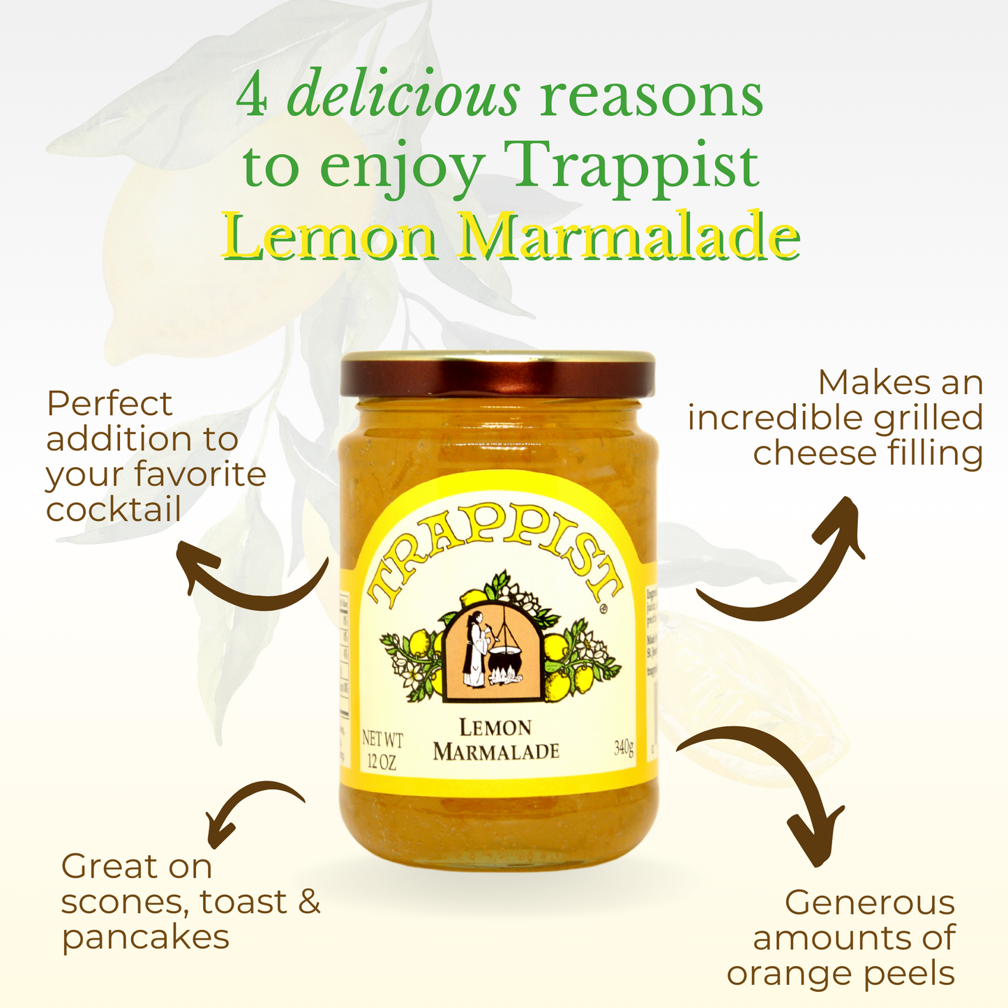 Trappist Citrus Marmalade Variety Pack (Lemon, Sweet Orange)