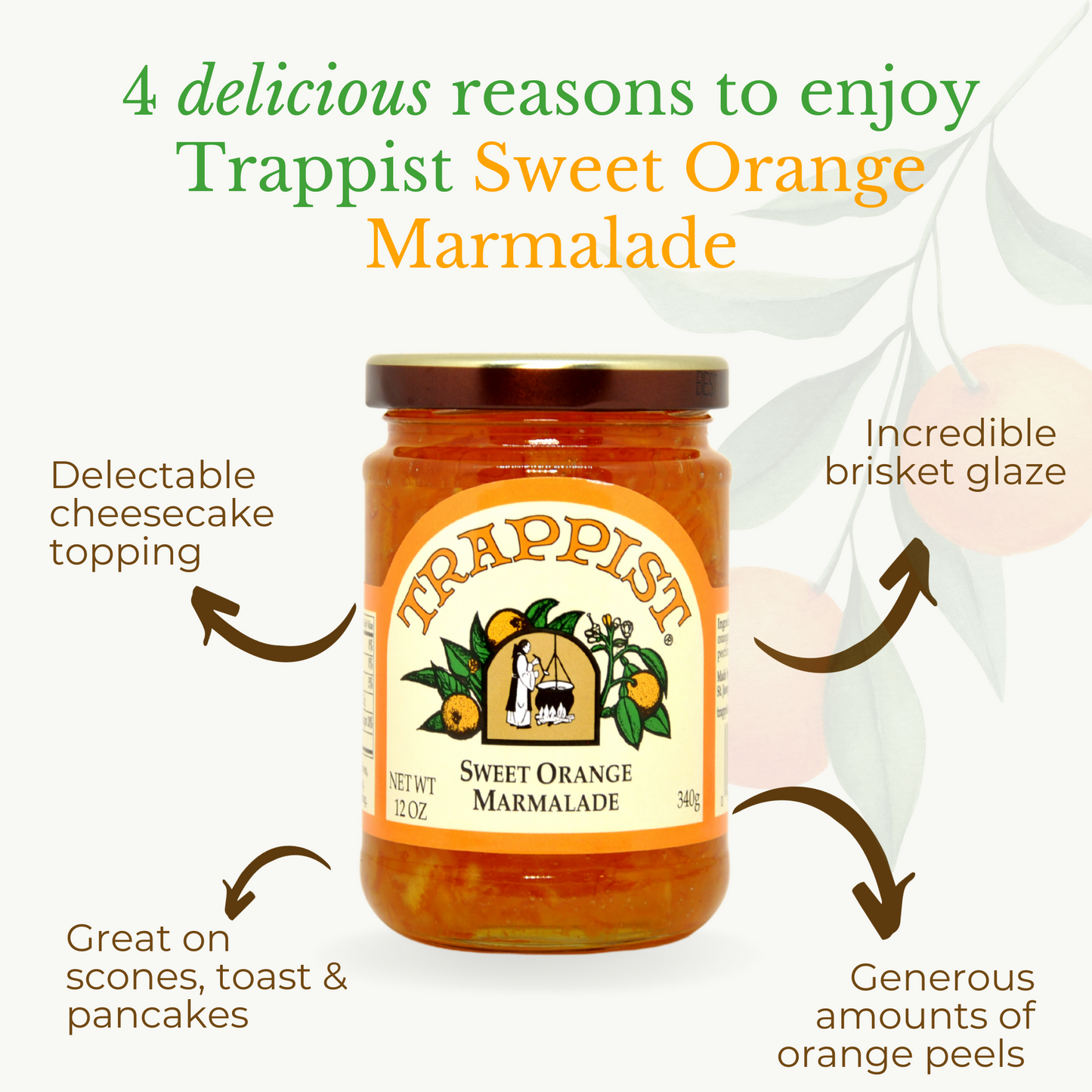 Trappist Citrus Marmalade Variety Pack (Lemon, Sweet Orange)