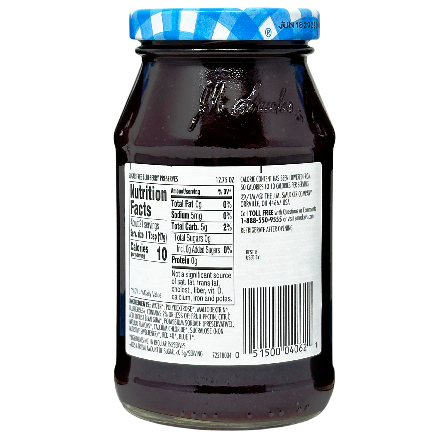 Smucker's Sugar Free Blueberry Jam