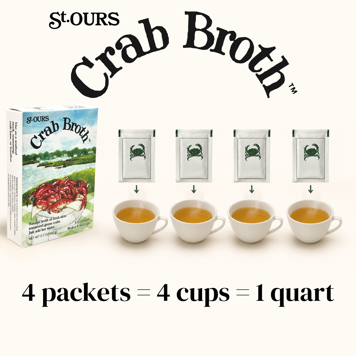 St. Ours Crab Broth – Massachusetts Green Crab Seafood Broth