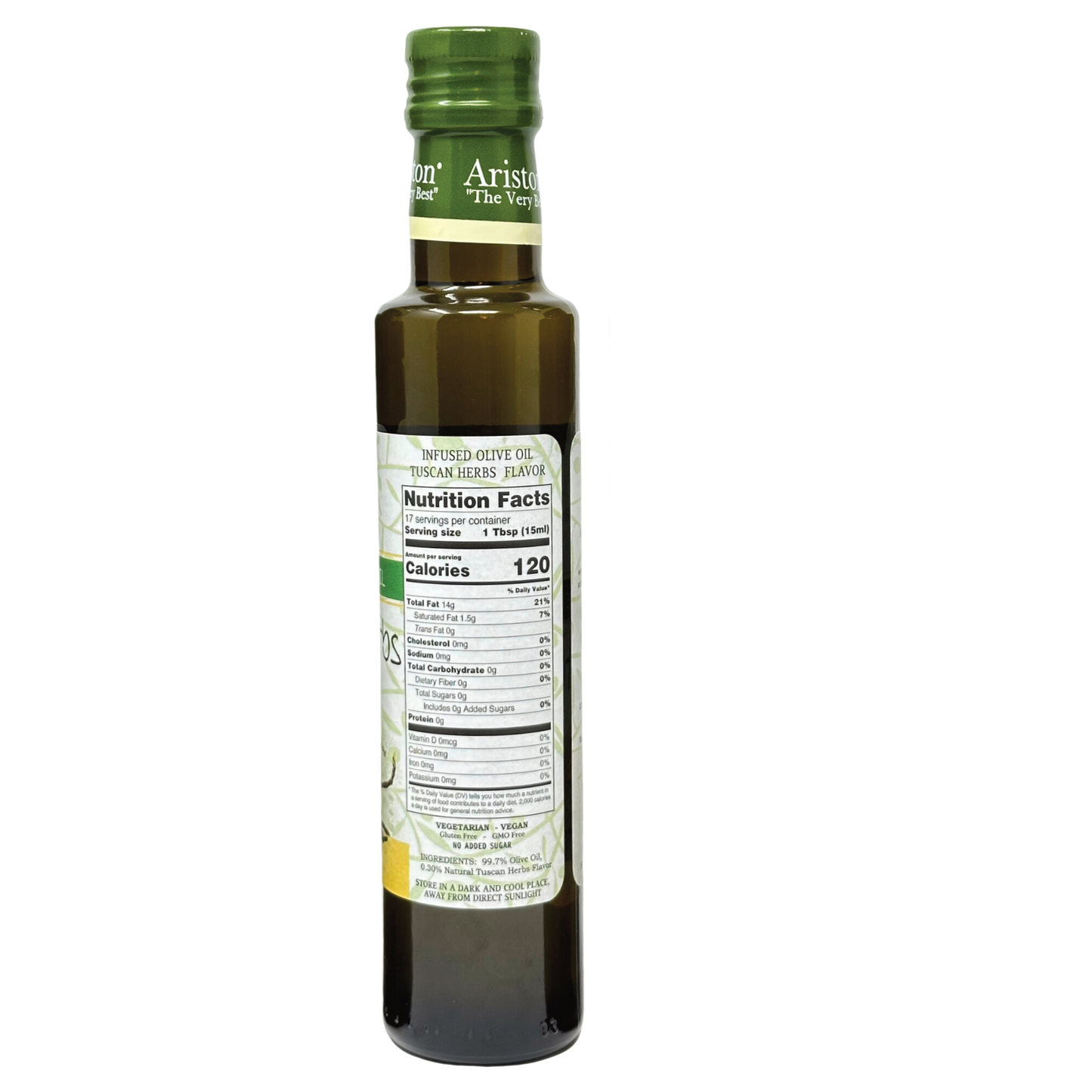 Ariston Infused Olive Oil Variety Pack with Garlic Infused Olive Oil, Tuscan Herbs Flavored Olive Oil and Pesto Infused Olive Oil