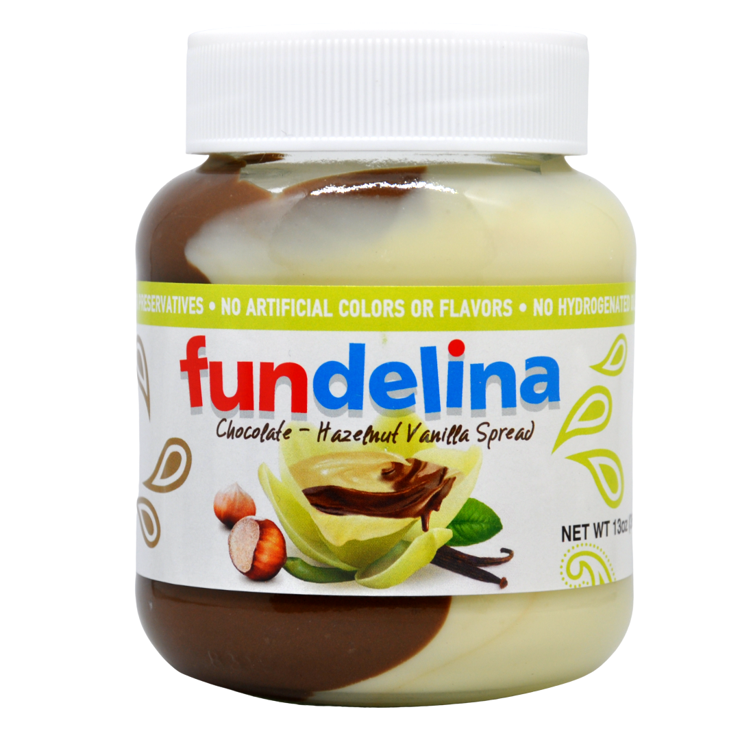 Fundelina Vanilla Chocolate Hazelnut Spread - 13oz Jar