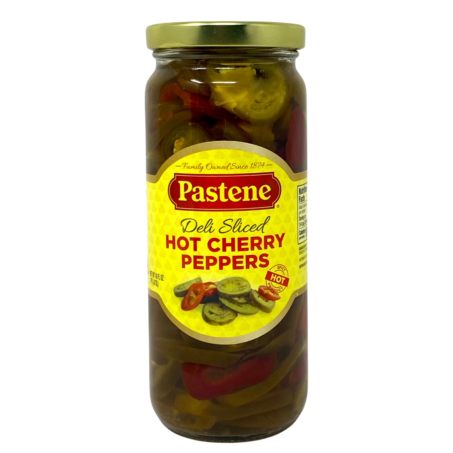 Pastene Deli Sliced Hot Cherry Peppers