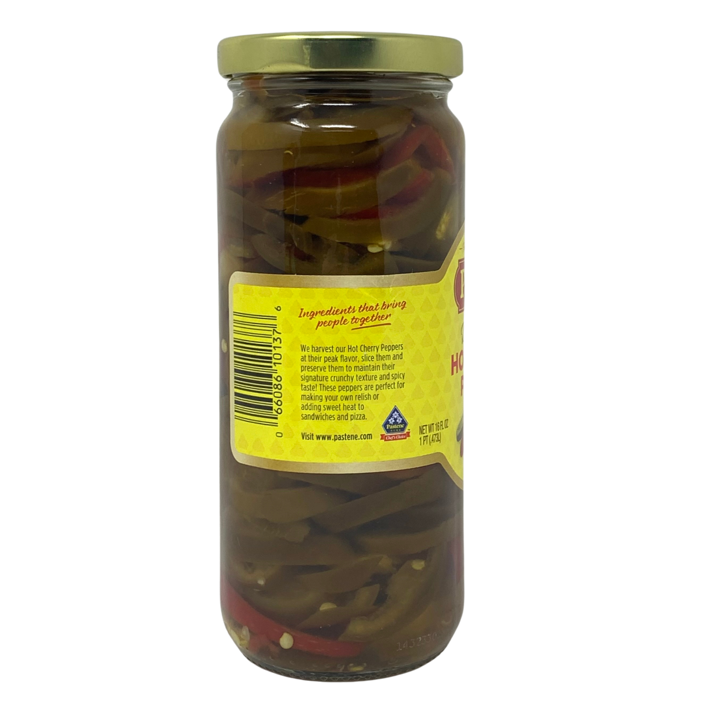 Pastene Deli Sliced Hot Cherry Peppers